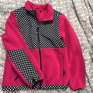 Pink Polka-Dot Northface Jacket